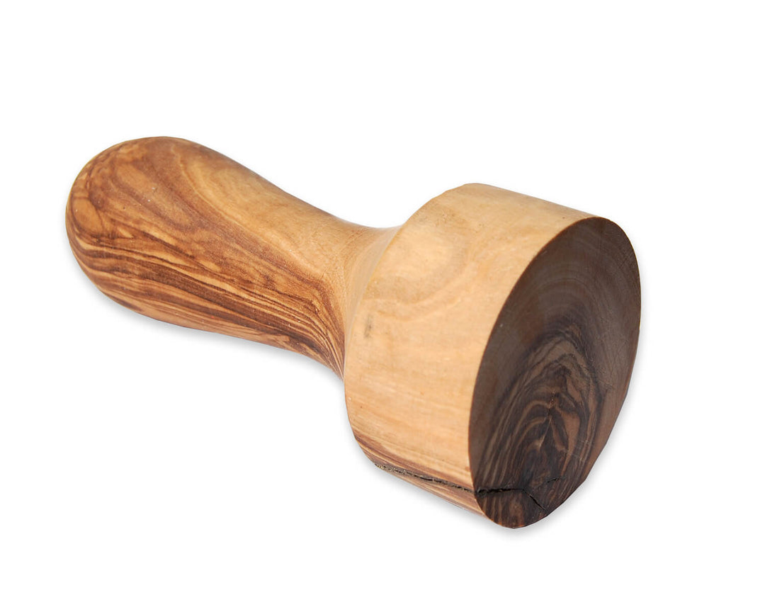 Kaffeestampfer für Siebträgermaschinen aus Olivenholz