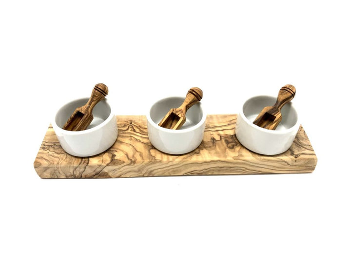 3er Set Gewürz- und Dipschälchen mit Salzschnippchen
