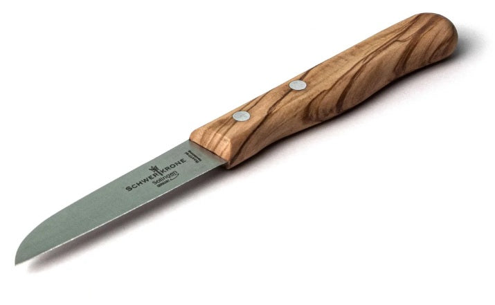 Knife set with olive wood handles, bread knife/vegetable knife