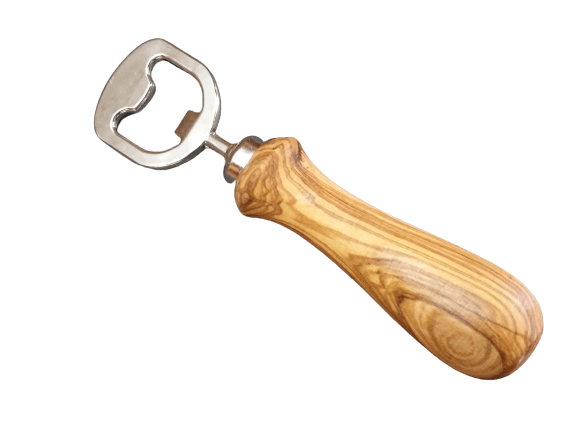Flaschenöffner mit Griff aus Olivenholz