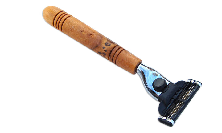 Nassrasierer mit Olivenholz Griff