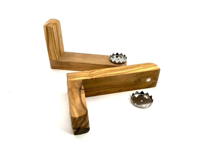 Magnetischer Seifenhalter aus Olivenholz in zwei Größen