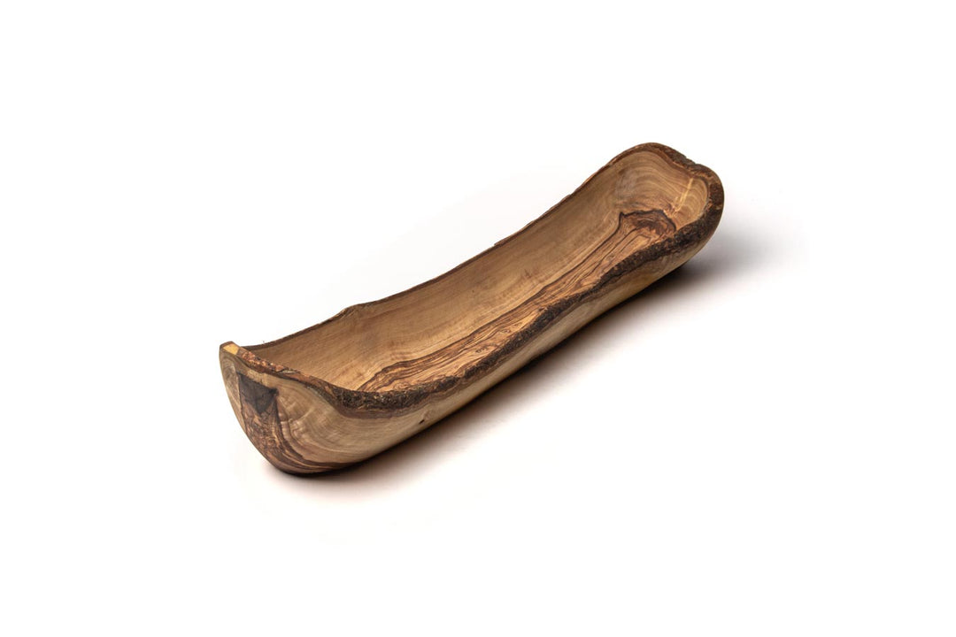 Brotschale aus Olivenholz in Naturform