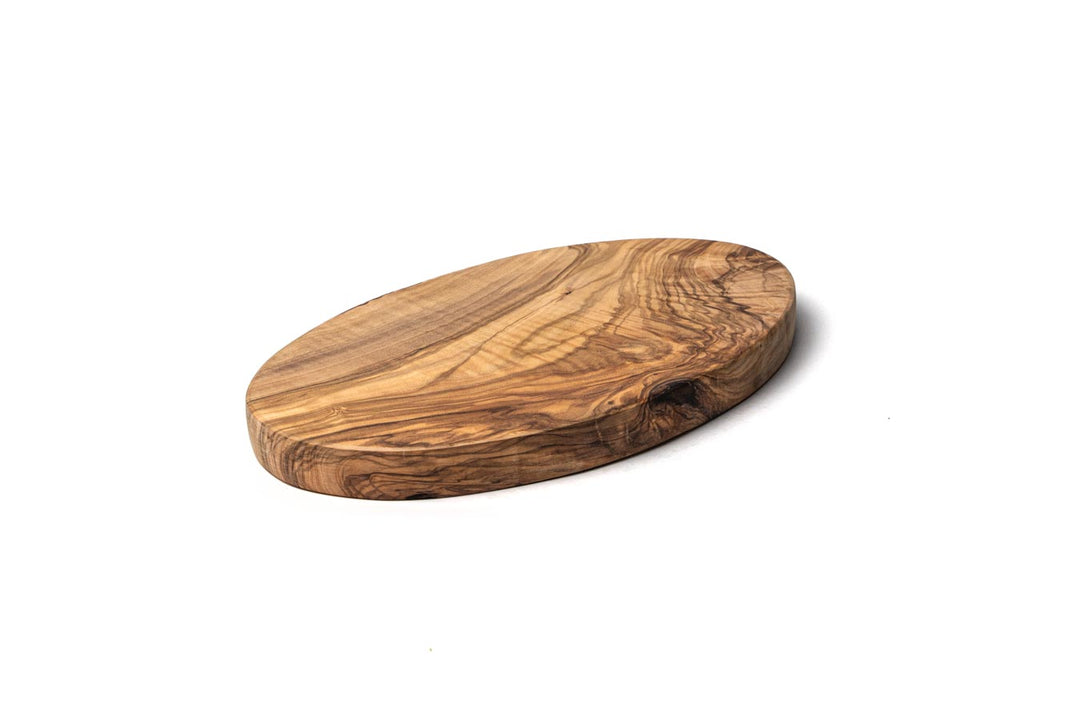 Frühstücksbrett oval aus Olivenholz