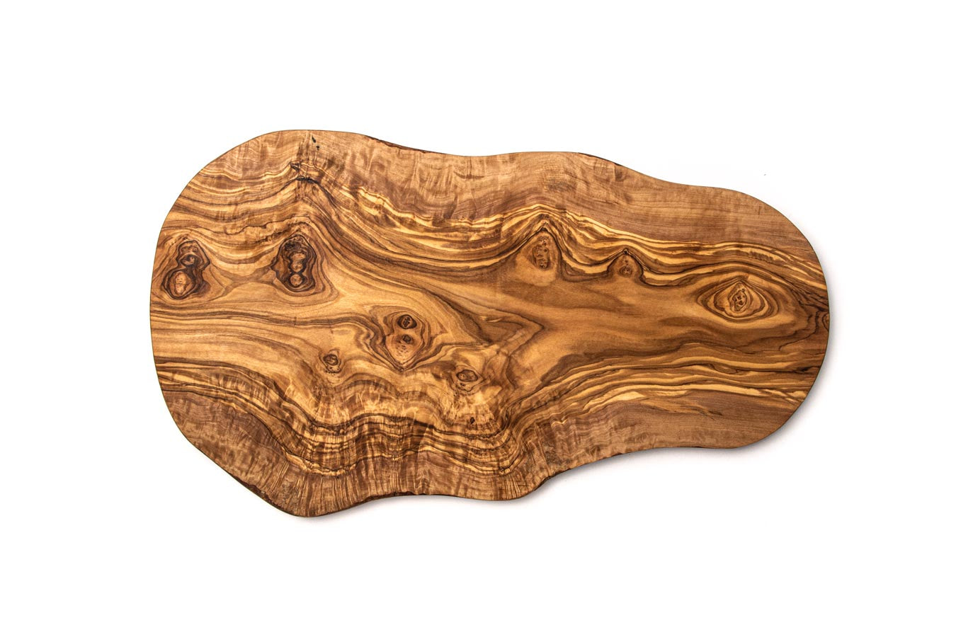 Schneidebrett Aus Olivenholz – Naturschnitt 40 X 20 Cm, Rustikal & Stylisch